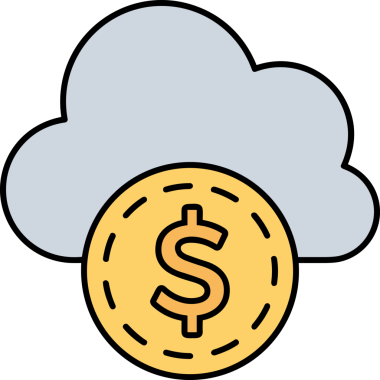 PNG biçiminde bulut simgesi şeffaf arkaplan biçiminde basit, web mobil uygulamaları için uygun minimal düz tasarım kullanıcı arayüzü hava durumu öngörüsü veri depolama ve dijital teknoloji projeleri