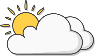 PNG biçiminde bulut simgesi şeffaf arkaplan biçiminde basit, web mobil uygulamaları için uygun minimal düz tasarım kullanıcı arayüzü hava durumu öngörüsü veri depolama ve dijital teknoloji projeleri