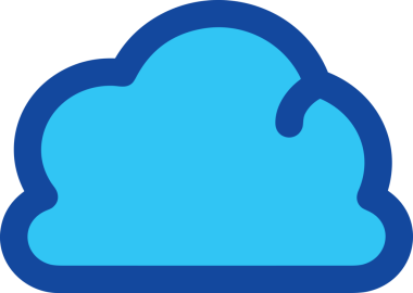 PNG biçiminde bulut simgesi şeffaf arkaplan biçiminde basit, web mobil uygulamaları için uygun minimal düz tasarım kullanıcı arayüzü hava durumu öngörüsü veri depolama ve dijital teknoloji projeleri