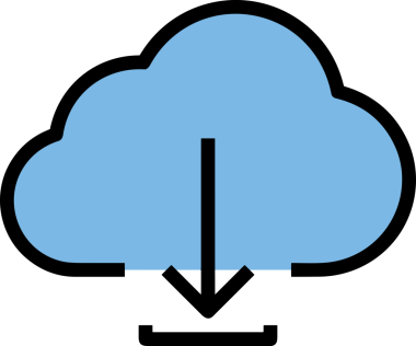 PNG biçiminde bulut simgesi şeffaf arkaplan biçiminde basit, web mobil uygulamaları için uygun minimal düz tasarım kullanıcı arayüzü hava durumu öngörüsü veri depolama ve dijital teknoloji projeleri