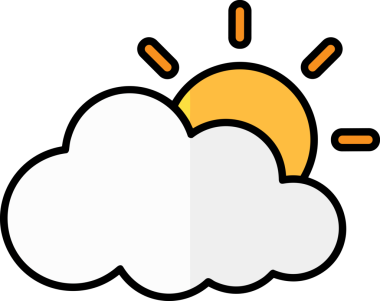 PNG biçiminde bulut simgesi şeffaf arkaplan biçiminde basit, web mobil uygulamaları için uygun minimal düz tasarım kullanıcı arayüzü hava durumu öngörüsü veri depolama ve dijital teknoloji projeleri