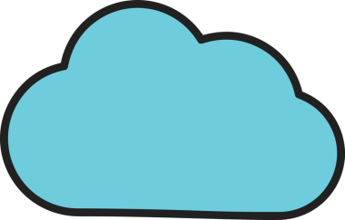 PNG biçiminde bulut simgesi şeffaf arkaplan biçiminde basit, web mobil uygulamaları için uygun minimal düz tasarım kullanıcı arayüzü hava durumu öngörüsü veri depolama ve dijital teknoloji projeleri