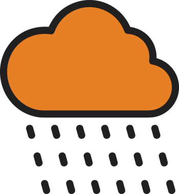 PNG biçiminde bulut simgesi şeffaf arkaplan biçiminde basit, web mobil uygulamaları için uygun minimal düz tasarım kullanıcı arayüzü hava durumu öngörüsü veri depolama ve dijital teknoloji projeleri