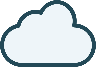 PNG biçiminde bulut simgesi şeffaf arkaplan biçiminde basit, web mobil uygulamaları için uygun minimal düz tasarım kullanıcı arayüzü hava durumu öngörüsü veri depolama ve dijital teknoloji projeleri