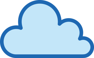 PNG biçiminde bulut simgesi şeffaf arkaplan biçiminde basit, web mobil uygulamaları için uygun minimal düz tasarım kullanıcı arayüzü hava durumu öngörüsü veri depolama ve dijital teknoloji projeleri