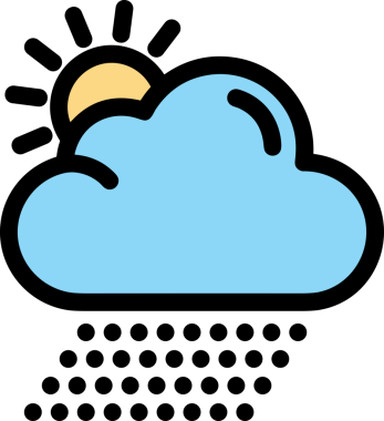 PNG biçiminde bulut simgesi şeffaf arkaplan biçiminde basit, web mobil uygulamaları için uygun minimal düz tasarım kullanıcı arayüzü hava durumu öngörüsü veri depolama ve dijital teknoloji projeleri