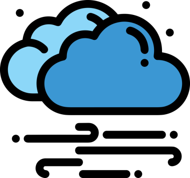 PNG biçiminde bulut simgesi şeffaf arkaplan biçiminde basit, web mobil uygulamaları için uygun minimal düz tasarım kullanıcı arayüzü hava durumu öngörüsü veri depolama ve dijital teknoloji projeleri