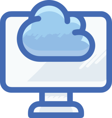 PNG biçiminde bulut simgesi şeffaf arkaplan biçiminde basit, web mobil uygulamaları için uygun minimal düz tasarım kullanıcı arayüzü hava durumu öngörüsü veri depolama ve dijital teknoloji projeleri