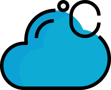 PNG biçiminde bulut simgesi şeffaf arkaplan biçiminde basit, web mobil uygulamaları için uygun minimal düz tasarım kullanıcı arayüzü hava durumu öngörüsü veri depolama ve dijital teknoloji projeleri