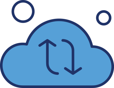 PNG biçiminde bulut simgesi şeffaf arkaplan biçiminde basit, web mobil uygulamaları için uygun minimal düz tasarım kullanıcı arayüzü hava durumu öngörüsü veri depolama ve dijital teknoloji projeleri