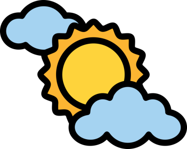 PNG biçiminde bulut simgesi şeffaf arkaplan biçiminde basit, web mobil uygulamaları için uygun minimal düz tasarım kullanıcı arayüzü hava durumu öngörüsü veri depolama ve dijital teknoloji projeleri