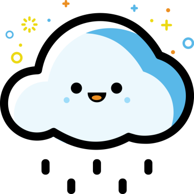 PNG biçiminde bulut simgesi şeffaf arkaplan biçiminde basit, web mobil uygulamaları için uygun minimal düz tasarım kullanıcı arayüzü hava durumu öngörüsü veri depolama ve dijital teknoloji projeleri