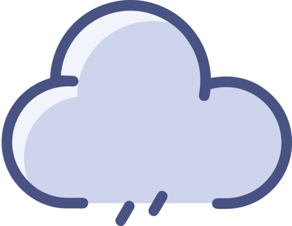 PNG biçiminde bulut simgesi şeffaf arkaplan biçiminde basit, web mobil uygulamaları için uygun minimal düz tasarım kullanıcı arayüzü hava durumu öngörüsü veri depolama ve dijital teknoloji projeleri