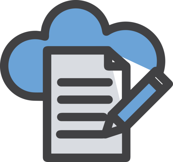 PNG biçiminde bulut simgesi şeffaf arkaplan biçiminde basit, web mobil uygulamaları için uygun minimal düz tasarım kullanıcı arayüzü hava durumu öngörüsü veri depolama ve dijital teknoloji projeleri