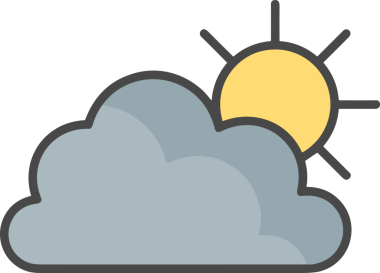 PNG biçiminde bulut simgesi şeffaf arkaplan biçiminde basit, web mobil uygulamaları için uygun minimal düz tasarım kullanıcı arayüzü hava durumu öngörüsü veri depolama ve dijital teknoloji projeleri