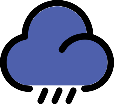 PNG biçiminde bulut simgesi şeffaf arkaplan biçiminde basit, web mobil uygulamaları için uygun minimal düz tasarım kullanıcı arayüzü hava durumu öngörüsü veri depolama ve dijital teknoloji projeleri