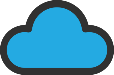 PNG biçiminde bulut simgesi şeffaf arkaplan biçiminde basit, web mobil uygulamaları için uygun minimal düz tasarım kullanıcı arayüzü hava durumu öngörüsü veri depolama ve dijital teknoloji projeleri