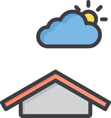 PNG biçiminde bulut simgesi şeffaf arkaplan biçiminde basit, web mobil uygulamaları için uygun minimal düz tasarım kullanıcı arayüzü hava durumu öngörüsü veri depolama ve dijital teknoloji projeleri