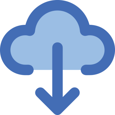 PNG biçiminde bulut simgesi şeffaf arkaplan biçiminde basit, web mobil uygulamaları için uygun minimal düz tasarım kullanıcı arayüzü hava durumu öngörüsü veri depolama ve dijital teknoloji projeleri