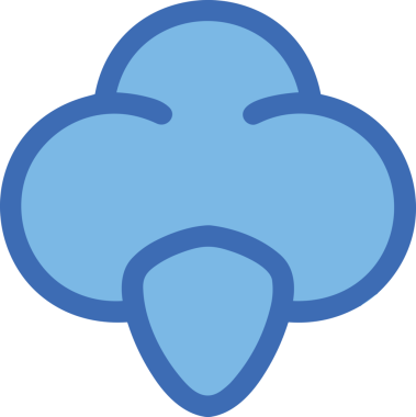 PNG biçiminde bulut simgesi şeffaf arkaplan biçiminde basit, web mobil uygulamaları için uygun minimal düz tasarım kullanıcı arayüzü hava durumu öngörüsü veri depolama ve dijital teknoloji projeleri