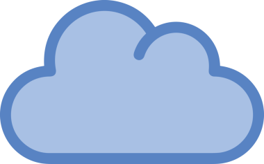PNG biçiminde bulut simgesi şeffaf arkaplan biçiminde basit, web mobil uygulamaları için uygun minimal düz tasarım kullanıcı arayüzü hava durumu öngörüsü veri depolama ve dijital teknoloji projeleri