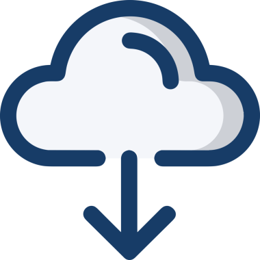 PNG biçiminde bulut simgesi şeffaf arkaplan biçiminde basit, web mobil uygulamaları için uygun minimal düz tasarım kullanıcı arayüzü hava durumu öngörüsü veri depolama ve dijital teknoloji projeleri