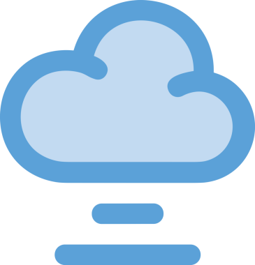 PNG biçiminde bulut simgesi şeffaf arkaplan biçiminde basit, web mobil uygulamaları için uygun minimal düz tasarım kullanıcı arayüzü hava durumu öngörüsü veri depolama ve dijital teknoloji projeleri