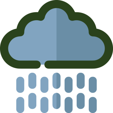 PNG biçiminde bulut simgesi şeffaf arkaplan biçiminde basit, web mobil uygulamaları için uygun minimal düz tasarım kullanıcı arayüzü hava durumu öngörüsü veri depolama ve dijital teknoloji projeleri