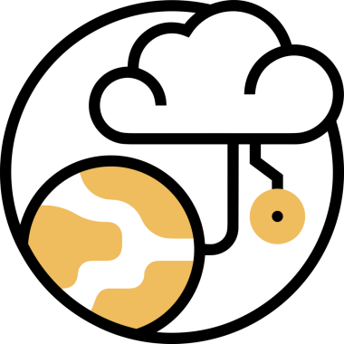 PNG biçiminde bulut simgesi şeffaf arkaplan biçiminde basit, web mobil uygulamaları için uygun minimal düz tasarım kullanıcı arayüzü hava durumu öngörüsü veri depolama ve dijital teknoloji projeleri
