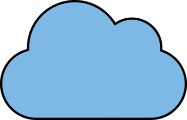 PNG biçiminde bulut simgesi şeffaf arkaplan biçiminde basit, web mobil uygulamaları için uygun minimal düz tasarım kullanıcı arayüzü hava durumu öngörüsü veri depolama ve dijital teknoloji projeleri