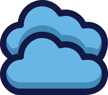 PNG biçiminde bulut simgesi şeffaf arkaplan biçiminde basit, web mobil uygulamaları için uygun minimal düz tasarım kullanıcı arayüzü hava durumu öngörüsü veri depolama ve dijital teknoloji projeleri