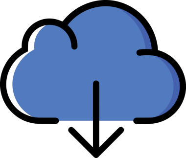 PNG biçiminde bulut simgesi şeffaf arkaplan biçiminde basit, web mobil uygulamaları için uygun minimal düz tasarım kullanıcı arayüzü hava durumu öngörüsü veri depolama ve dijital teknoloji projeleri