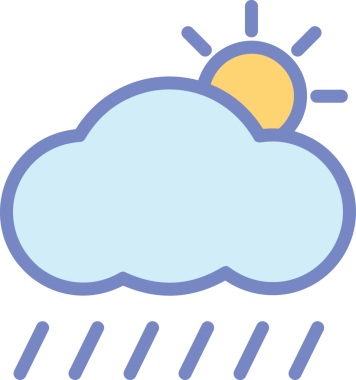 PNG biçiminde bulut simgesi şeffaf arkaplan biçiminde basit, web mobil uygulamaları için uygun minimal düz tasarım kullanıcı arayüzü hava durumu öngörüsü veri depolama ve dijital teknoloji projeleri