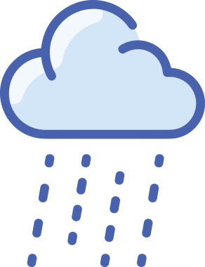 PNG biçiminde bulut simgesi şeffaf arkaplan biçiminde basit, web mobil uygulamaları için uygun minimal düz tasarım kullanıcı arayüzü hava durumu öngörüsü veri depolama ve dijital teknoloji projeleri