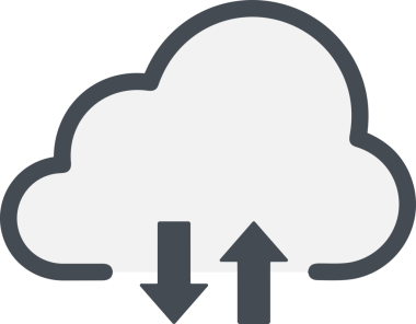 PNG biçiminde bulut simgesi şeffaf arkaplan biçiminde basit, web mobil uygulamaları için uygun minimal düz tasarım kullanıcı arayüzü hava durumu öngörüsü veri depolama ve dijital teknoloji projeleri