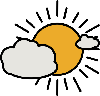 PNG biçiminde bulut simgesi şeffaf arkaplan biçiminde basit, web mobil uygulamaları için uygun minimal düz tasarım kullanıcı arayüzü hava durumu öngörüsü veri depolama ve dijital teknoloji projeleri