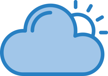 PNG biçiminde bulut simgesi şeffaf arkaplan biçiminde basit, web mobil uygulamaları için uygun minimal düz tasarım kullanıcı arayüzü hava durumu öngörüsü veri depolama ve dijital teknoloji projeleri