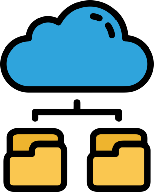 PNG biçiminde bulut simgesi şeffaf arkaplan biçiminde basit, web mobil uygulamaları için uygun minimal düz tasarım kullanıcı arayüzü hava durumu öngörüsü veri depolama ve dijital teknoloji projeleri