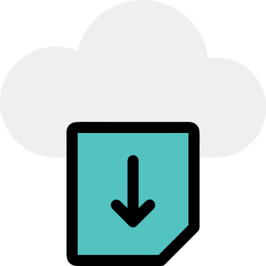 PNG biçiminde bulut simgesi şeffaf arkaplan biçiminde basit, web mobil uygulamaları için uygun minimal düz tasarım kullanıcı arayüzü hava durumu öngörüsü veri depolama ve dijital teknoloji projeleri