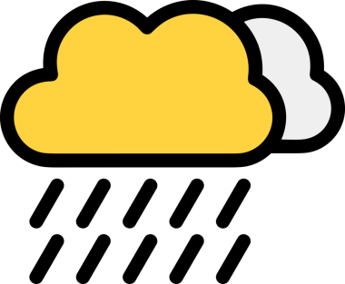 PNG biçiminde bulut simgesi şeffaf arkaplan biçiminde basit, web mobil uygulamaları için uygun minimal düz tasarım kullanıcı arayüzü hava durumu öngörüsü veri depolama ve dijital teknoloji projeleri