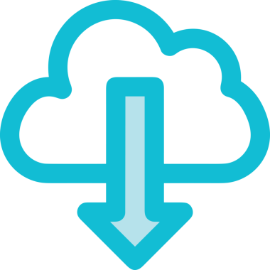 PNG biçiminde bulut simgesi şeffaf arkaplan biçiminde basit, web mobil uygulamaları için uygun minimal düz tasarım kullanıcı arayüzü hava durumu öngörüsü veri depolama ve dijital teknoloji projeleri