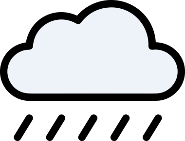 PNG biçiminde bulut simgesi şeffaf arkaplan biçiminde basit, web mobil uygulamaları için uygun minimal düz tasarım kullanıcı arayüzü hava durumu öngörüsü veri depolama ve dijital teknoloji projeleri