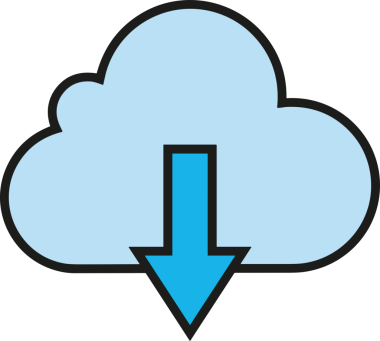 PNG biçiminde bulut simgesi şeffaf arkaplan biçiminde basit, web mobil uygulamaları için uygun minimal düz tasarım kullanıcı arayüzü hava durumu öngörüsü veri depolama ve dijital teknoloji projeleri