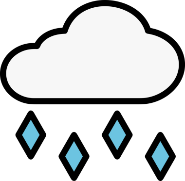 PNG biçiminde bulut simgesi şeffaf arkaplan biçiminde basit, web mobil uygulamaları için uygun minimal düz tasarım kullanıcı arayüzü hava durumu öngörüsü veri depolama ve dijital teknoloji projeleri