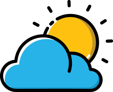 PNG biçiminde bulut simgesi şeffaf arkaplan biçiminde basit, web mobil uygulamaları için uygun minimal düz tasarım kullanıcı arayüzü hava durumu öngörüsü veri depolama ve dijital teknoloji projeleri