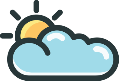 PNG biçiminde bulut simgesi şeffaf arkaplan biçiminde basit, web mobil uygulamaları için uygun minimal düz tasarım kullanıcı arayüzü hava durumu öngörüsü veri depolama ve dijital teknoloji projeleri