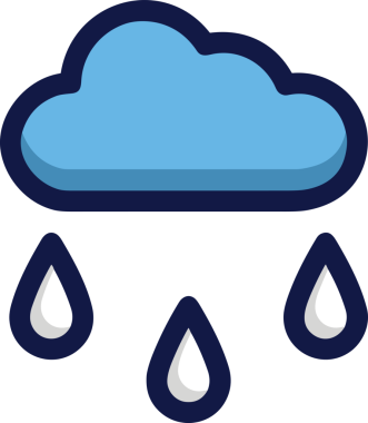 PNG biçiminde bulut simgesi şeffaf arkaplan biçiminde basit, web mobil uygulamaları için uygun minimal düz tasarım kullanıcı arayüzü hava durumu öngörüsü veri depolama ve dijital teknoloji projeleri