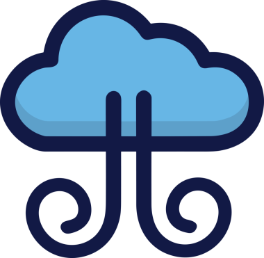 PNG biçiminde bulut simgesi şeffaf arkaplan biçiminde basit, web mobil uygulamaları için uygun minimal düz tasarım kullanıcı arayüzü hava durumu öngörüsü veri depolama ve dijital teknoloji projeleri