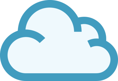 PNG biçiminde bulut simgesi şeffaf arkaplan biçiminde basit, web mobil uygulamaları için uygun minimal düz tasarım kullanıcı arayüzü hava durumu öngörüsü veri depolama ve dijital teknoloji projeleri