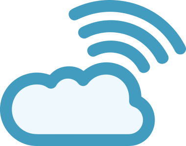 PNG biçiminde bulut simgesi şeffaf arkaplan biçiminde basit, web mobil uygulamaları için uygun minimal düz tasarım kullanıcı arayüzü hava durumu öngörüsü veri depolama ve dijital teknoloji projeleri